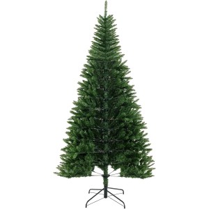 Costway Künstlicher Weihnachtsbaum mit Beleuchtung 240 cm