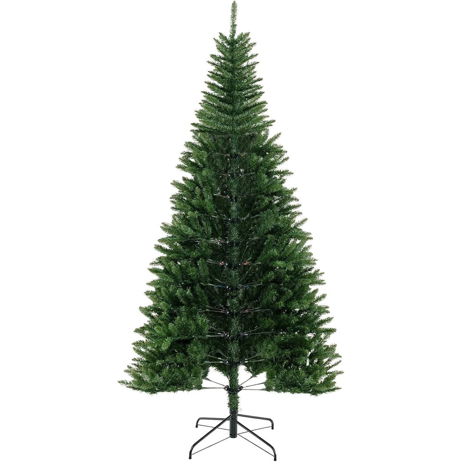 Costway Künstlicher Weihnachtsbaum mit Beleuchtung 240 cm