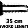 Einhell GC-PC 1435 I TC Kit Benzin-Kettensäge, Schwertlänge 35 cm.