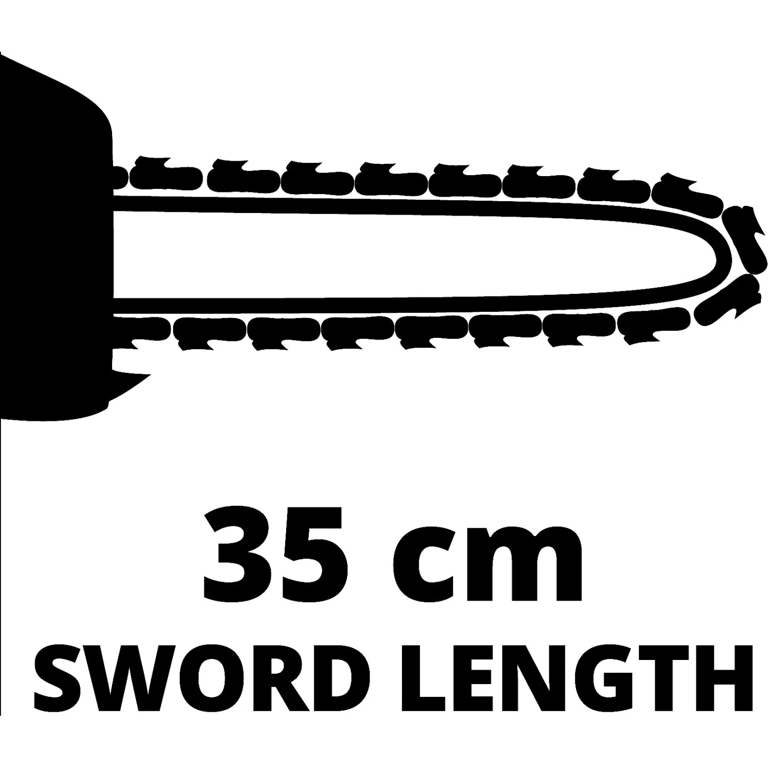 Einhell GC-PC 1435 I TC Kit Benzin-Kettensäge, Schwertlänge 35 cm.