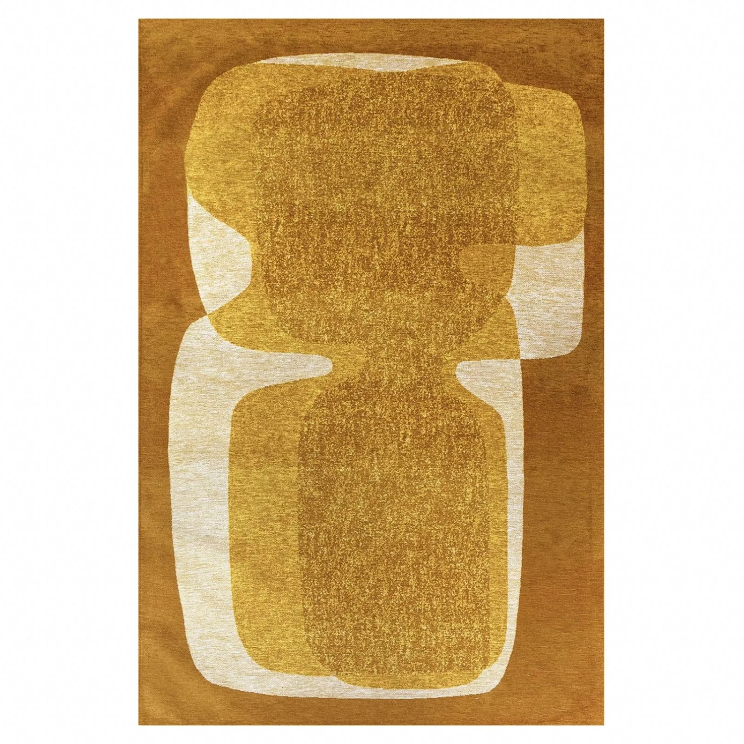 Lola&Moi Teppich Curry Gelb 140x200cm