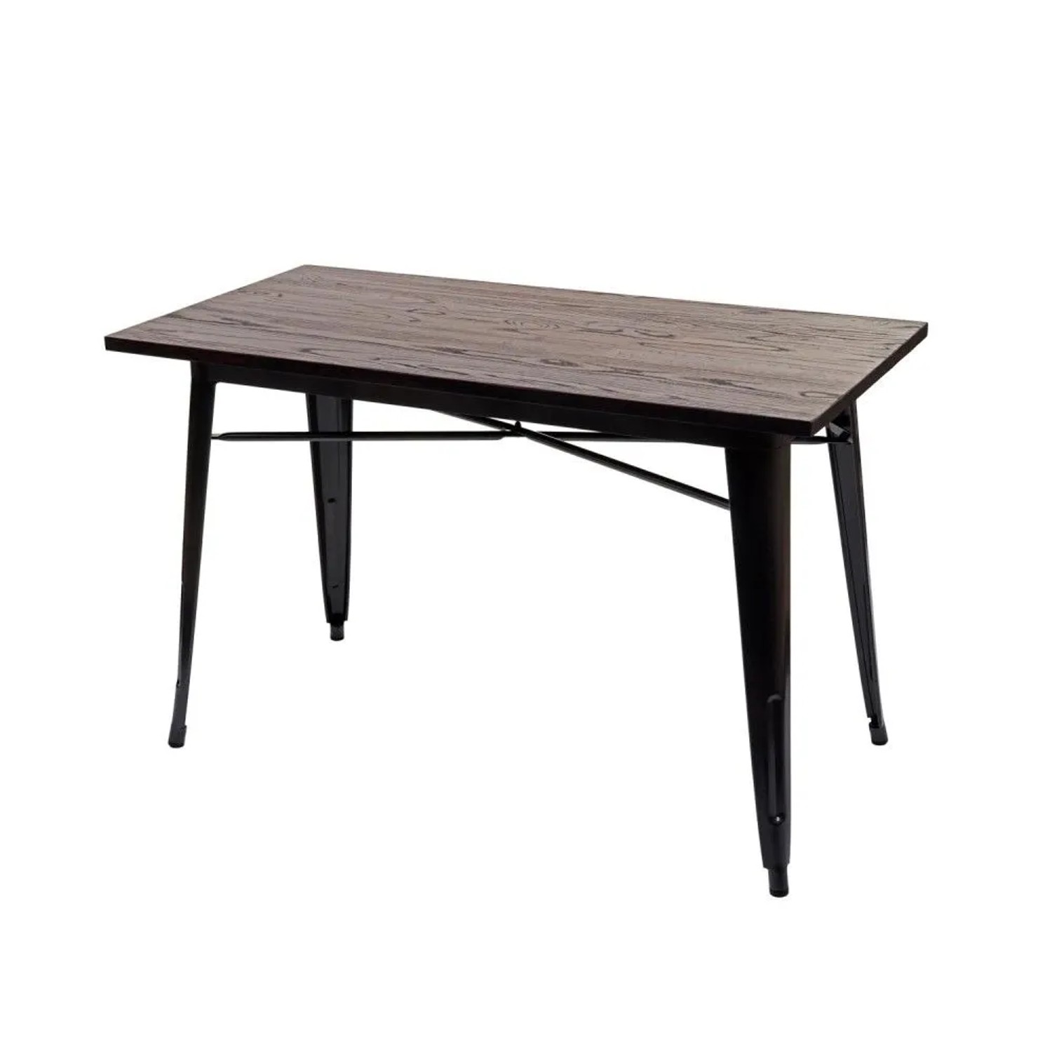 MCW Esszimmertisch H10a Schwarz-Braun 120x60cm