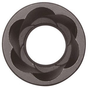 Gedore Spiralnutausdreher, Detailaufnahme der Spiralnuten. Problemlöser für Schrauben.