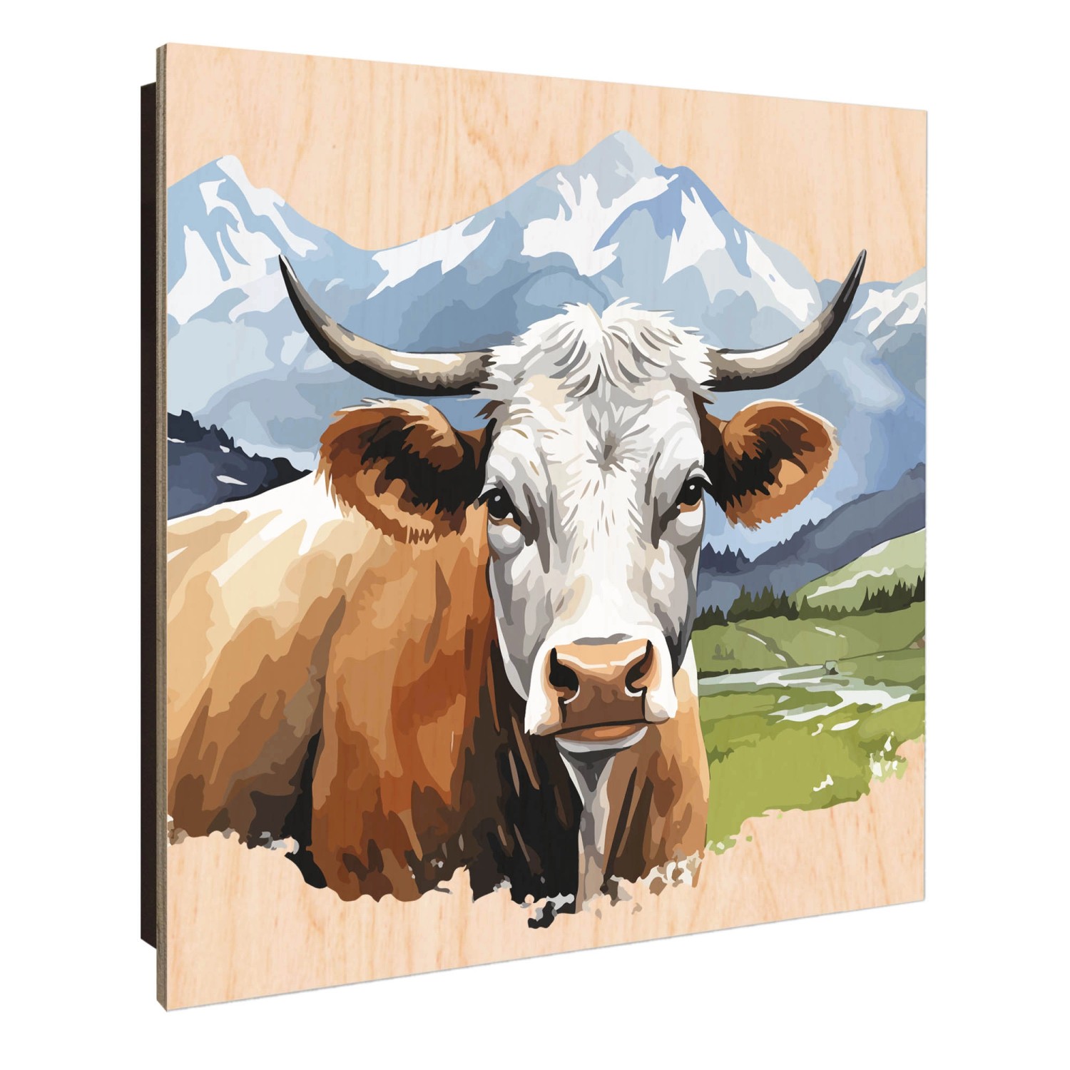 Banjado Schlüsselkasten Holz 30x30cm Schwarz Scharnier Rechts 50 Haken Desi günstig online kaufen