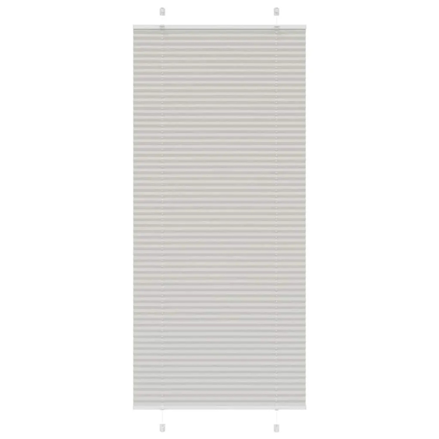 vidaXL Plissee Hellgrau 90x200 cm Stoffbreite 89,4 cm Polyester 4015362 günstig online kaufen