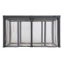 Sunjoy Netz für Matterhorn Multi-Pergola 306x406 cm, grau, als Insektenschutz und für mehr Privatsphäre.