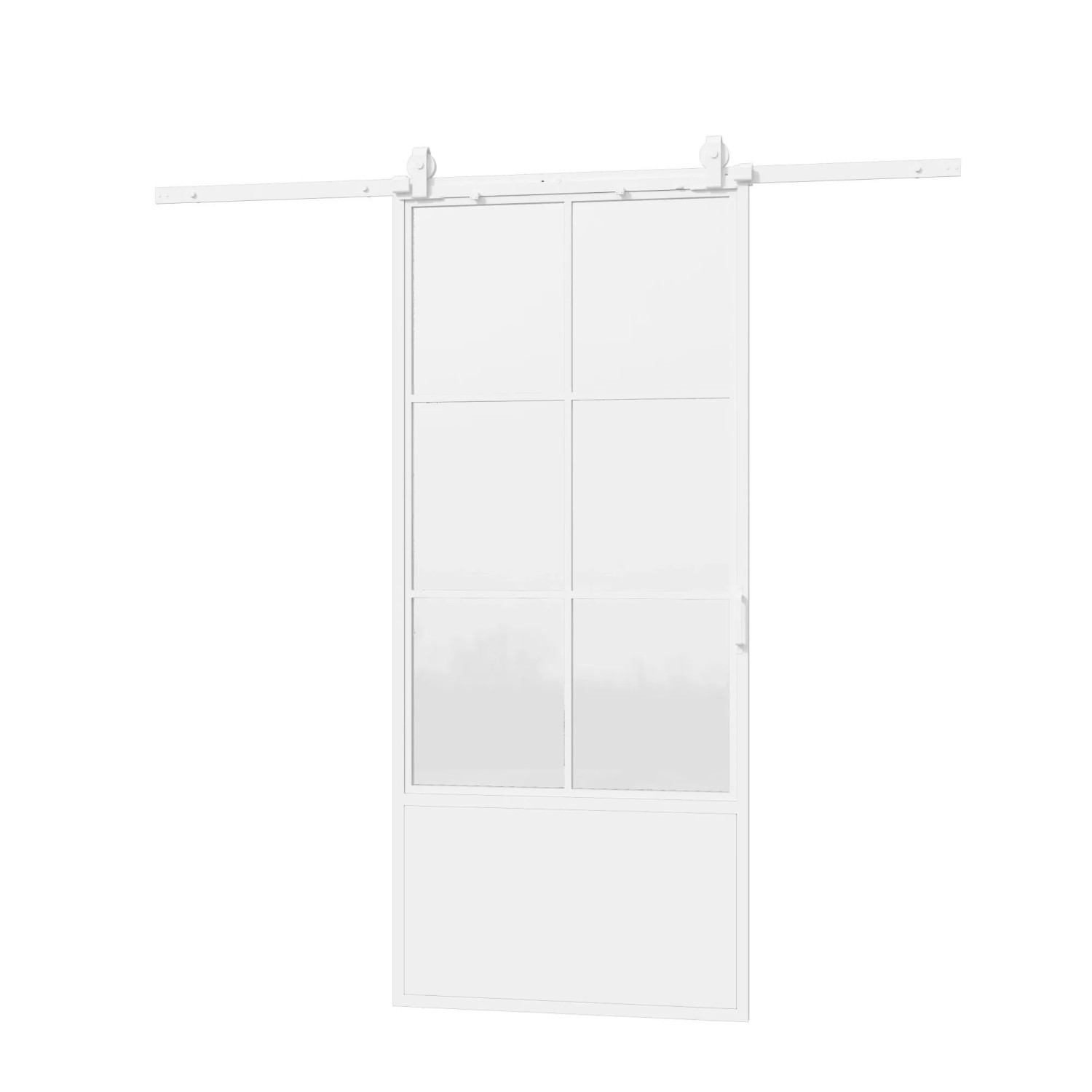 inova Loft Glasschiebetür 900 x 2150 mm 6 Felder Kickplatte Komplettset aus günstig online kaufen