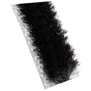 GroJa Bürstendichtung Set, 190cm, schwarz, 4-teilig für Zäune & Sichtschutz.
