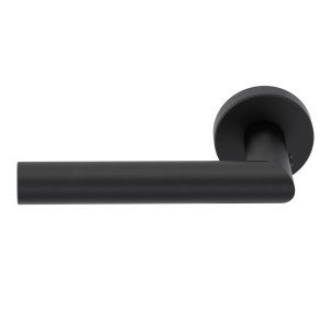 Schwarze Novadoors Türgriffgarnitur Nova Mio, rosettenlos, für Innentüren.