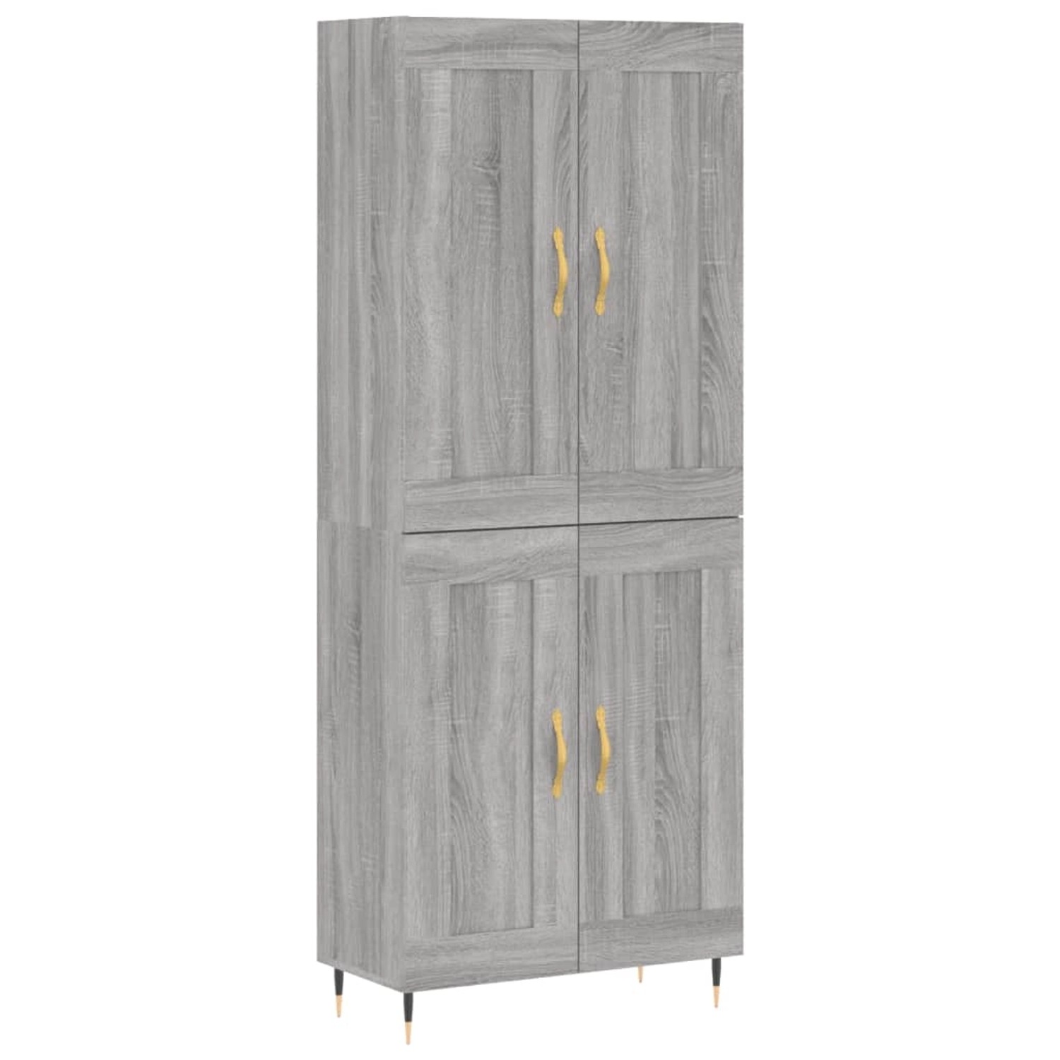 vidaXL Highboard Grau Sonoma 69,5x34x180 cm Holzwerkstoff 3199671
