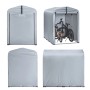 SoBuy Fahrradgarage für 1-2 Fahrräder Geräteschuppen mit UV-Schutz 120x163x176cm Grau KLS11-K_7