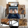 Relaxdays Laptoptisch Stahl MDF Schwarz Höhenverstellbar Klappbar Neigbar 56 cm x 33 cm x 23,5 cm 2,2 kg_5