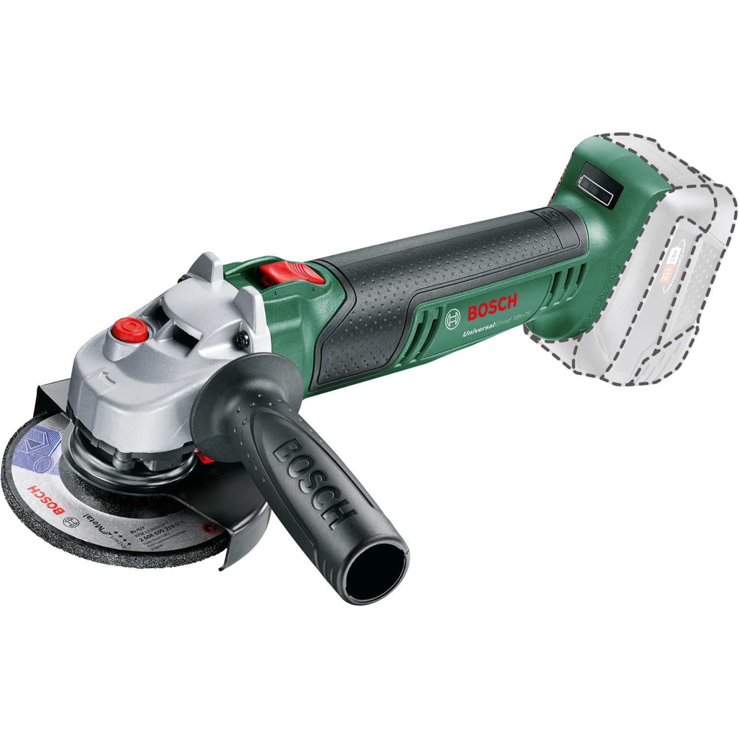 Bosch Akku-Winkelschleifer UniversalGrind 18V-75 Solo 115 mm