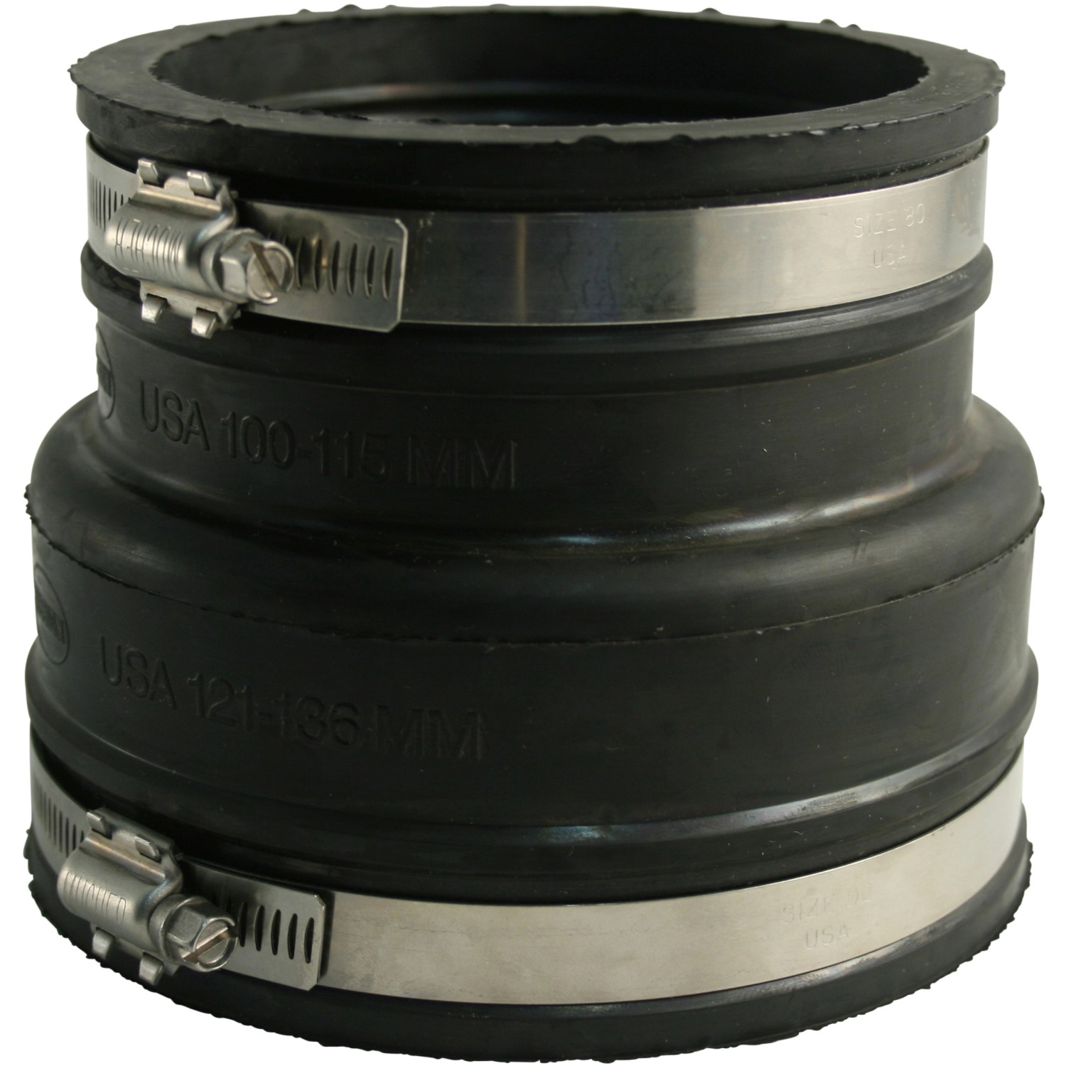 Marley HT-Rohrverbinder-Übergang thermoplastisches Elastomer DN 110-115/121-136