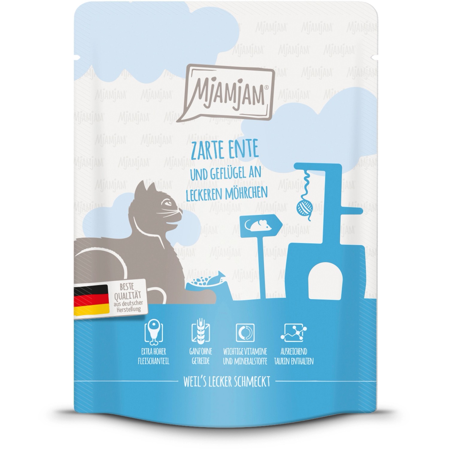 MjAMjAM Zarte Ente & Geflügel an leckeren Möhrchen 300 g