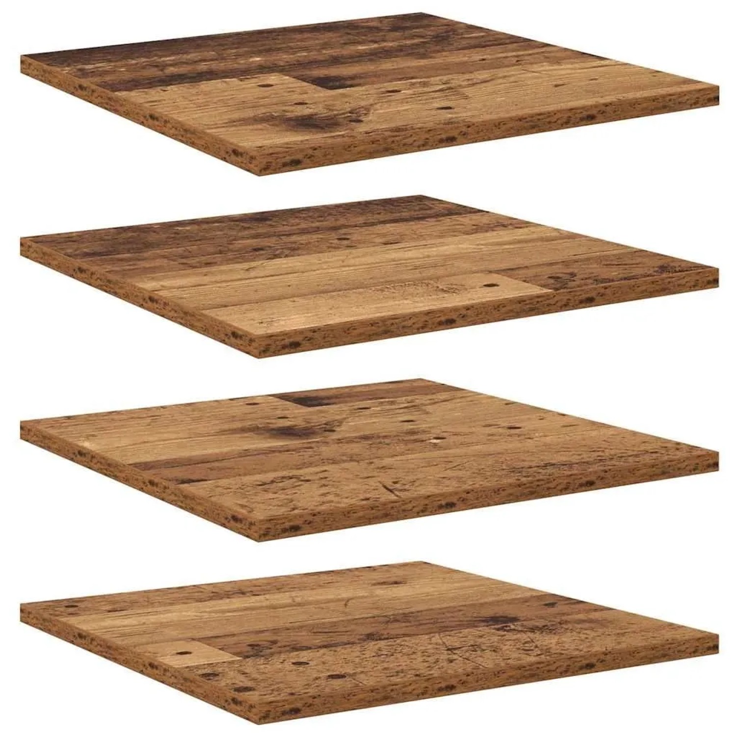 vidaXL Regalbrett 4 Stk Braun 40 x 40 x 1,5 cm Holzwerkstoff 875048