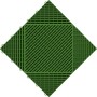 Grüne Florco Kunststoff-Klickfliese classic, 40x40 cm, mit offenem Gittermuster. Ideal für Balkon & Terrasse.