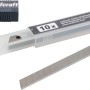 wolfcraft Abbrechklingen 9 mm, 5 Stück im Set mit Aufbewahrungsbox für Messer.
