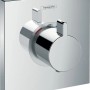 Hansgrohe ShowerSelect Thermostat HighFlow Unterputz in Chrom mit zwei Drehgriffen.