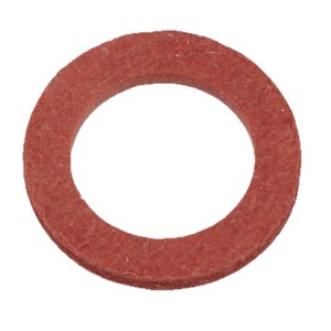 Rote Kirchhoff Vulkanfiber Dichtung, 18x24x1,5 mm, 3er-Set für Verschraubungen.