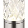 Globo Tischleuchte Lunki, LED, Nickel matt, 19 cm, mit Acrylglas-Schirm.