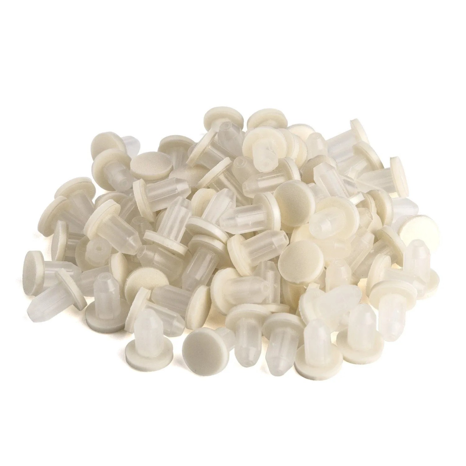 SOTECH 100 x Türpuffer Cremefarbig Durchmesser 8 mm für Bohrloch Durchmesser 5 mm