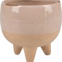 Cremefarbener Keramik-Blumentopf „Desert Flower“ für Sukkulenten, 10,3 cm Durchmesser.