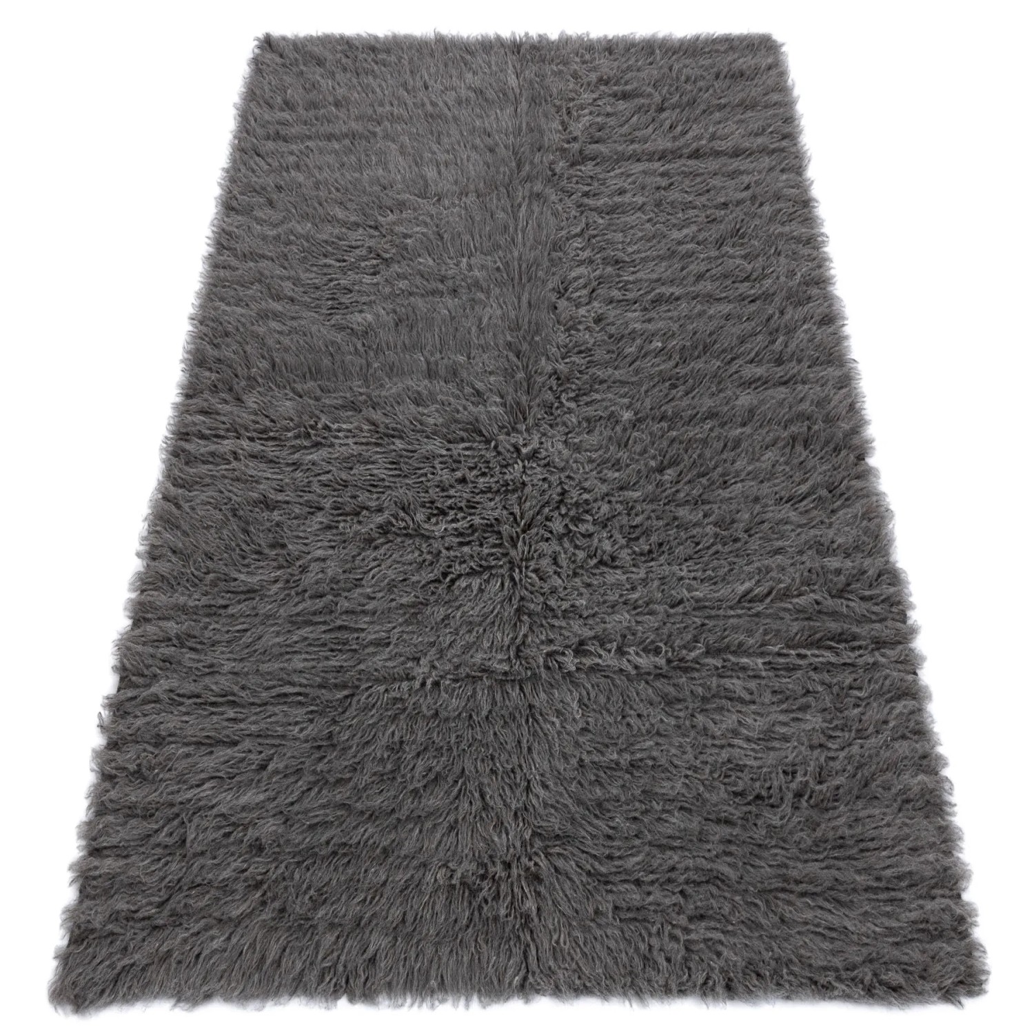 RugsX Flokati Wolle  VG14716 Grau 170cm 240cm