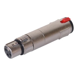 Blanko Adapter: XLR-Buchse auf 6,3 mm Klinke, robustes Metallgehäuse für sichere Audioverbindungen.