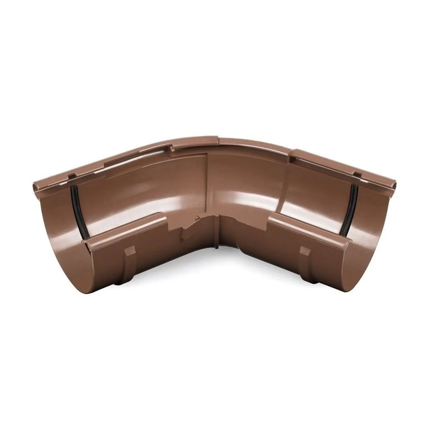 Bryza Dachrinne Außenecke Verstellbar 120°-145° Braun System 75 PVC