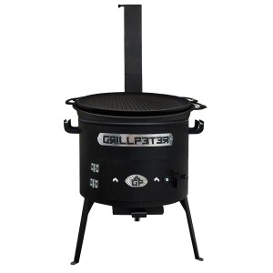 Grillpeter Utschak Asamat Ø45 cm mit Kazan 18L Grilldeckel aus Gusseisen