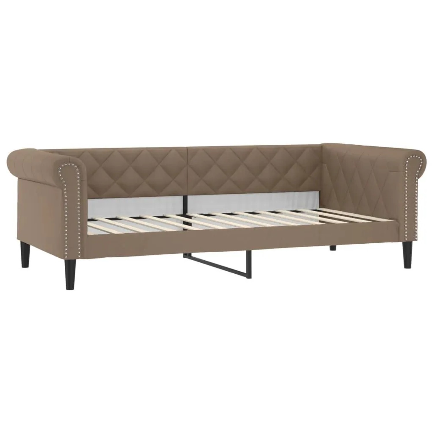 vidaXL Tagesbett Cappuccino-Braun 90x200 cm Kunstleder 354229