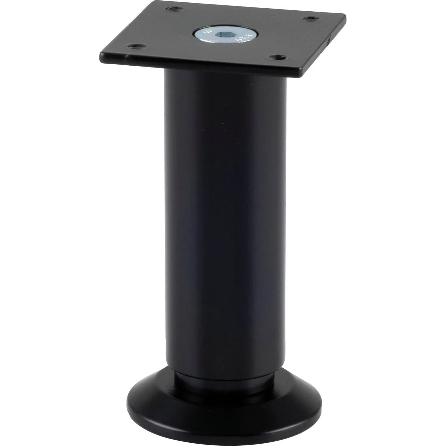 Simausrom Möbelfuß Ø 30 mm Länge 120 mm Höhenverstellbar Aluminium Schwarz Matt