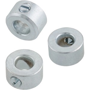 Suki Stellringe, verzinkt, mit Gewindestift für Rollen und Räder.