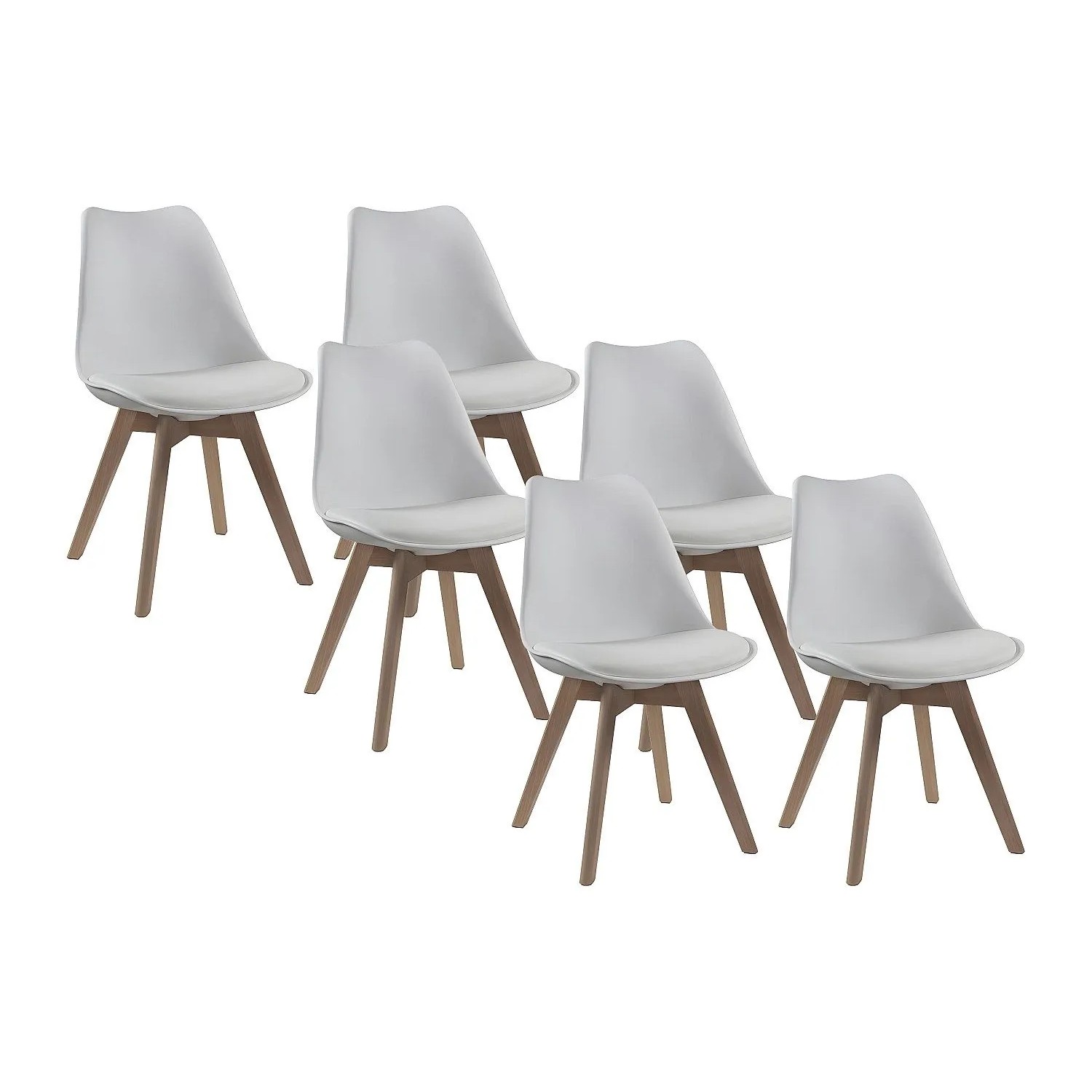 Vente-unique Stuhl Jody Weiß 49 cm