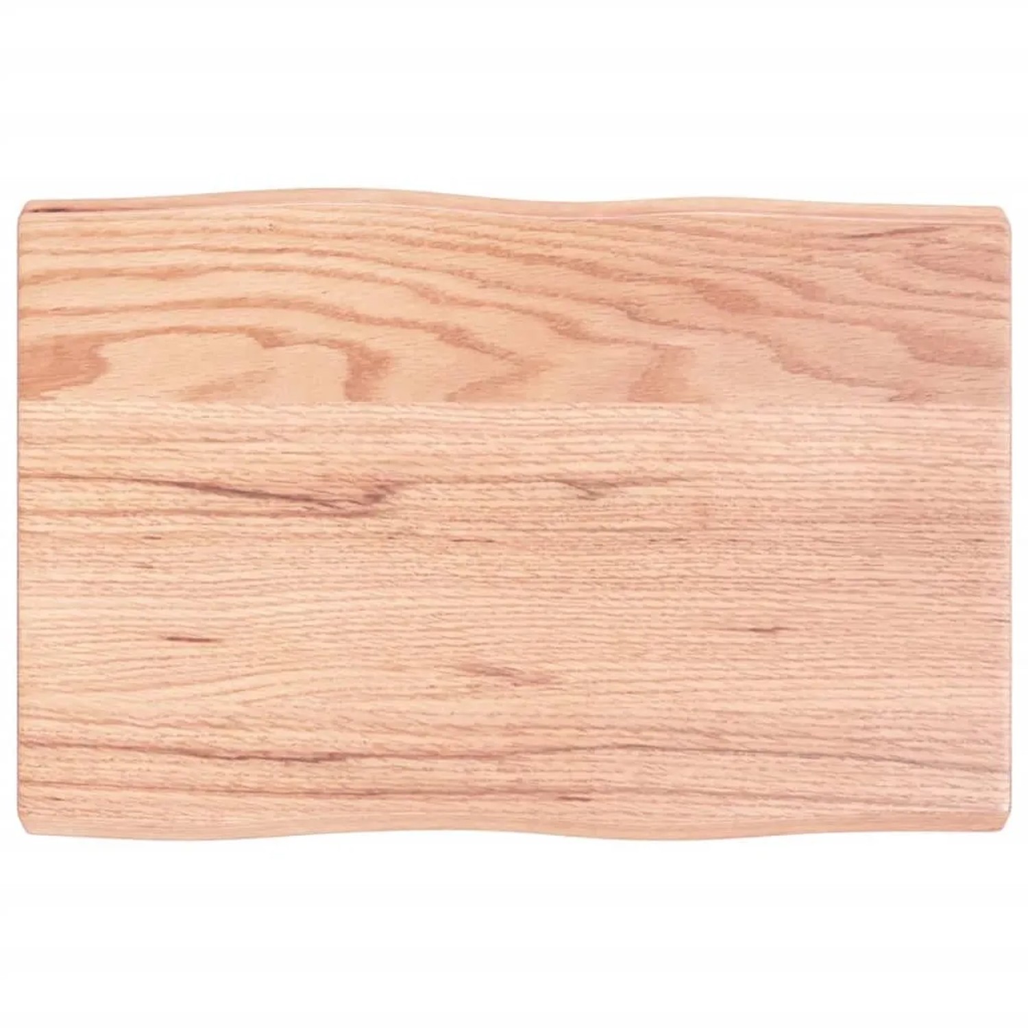 vidaXL Tischplatte 60x40x2-4 cm Massivholz Behandelt Baumkante 363930