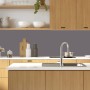 MySpotti Küchenrückwand Profix Cucina RAL746 Telegrau, 100x60cm. Küchen-Spritzschutz in modernem Grau.