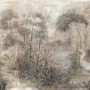 Marburg Vliestapete Wald, florales Design in Beige, 270x318cm, moderne Fototapete für Wohnräume.