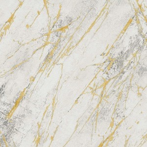 Marmor Tapete in Weiß, Gold und Grau für Wohnzimmer und Schlafzimmer.