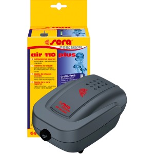 Sera Aquarium-Luftpumpe Air 110 Plus mit Verpackung. Leise Aquarienbelüftung für kleine Aquarien.