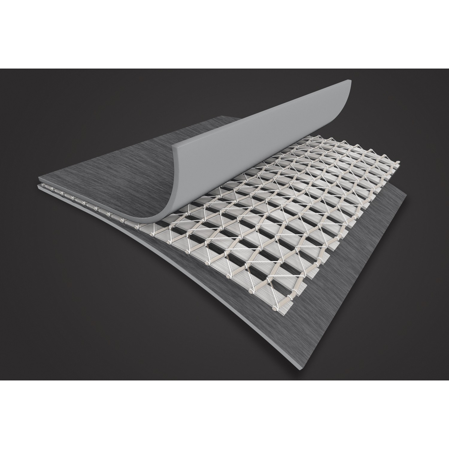 Detailaufnahme Intex PureSPA Greywood Deluxe: Materialschichten des aufblasbaren Whirlpools.