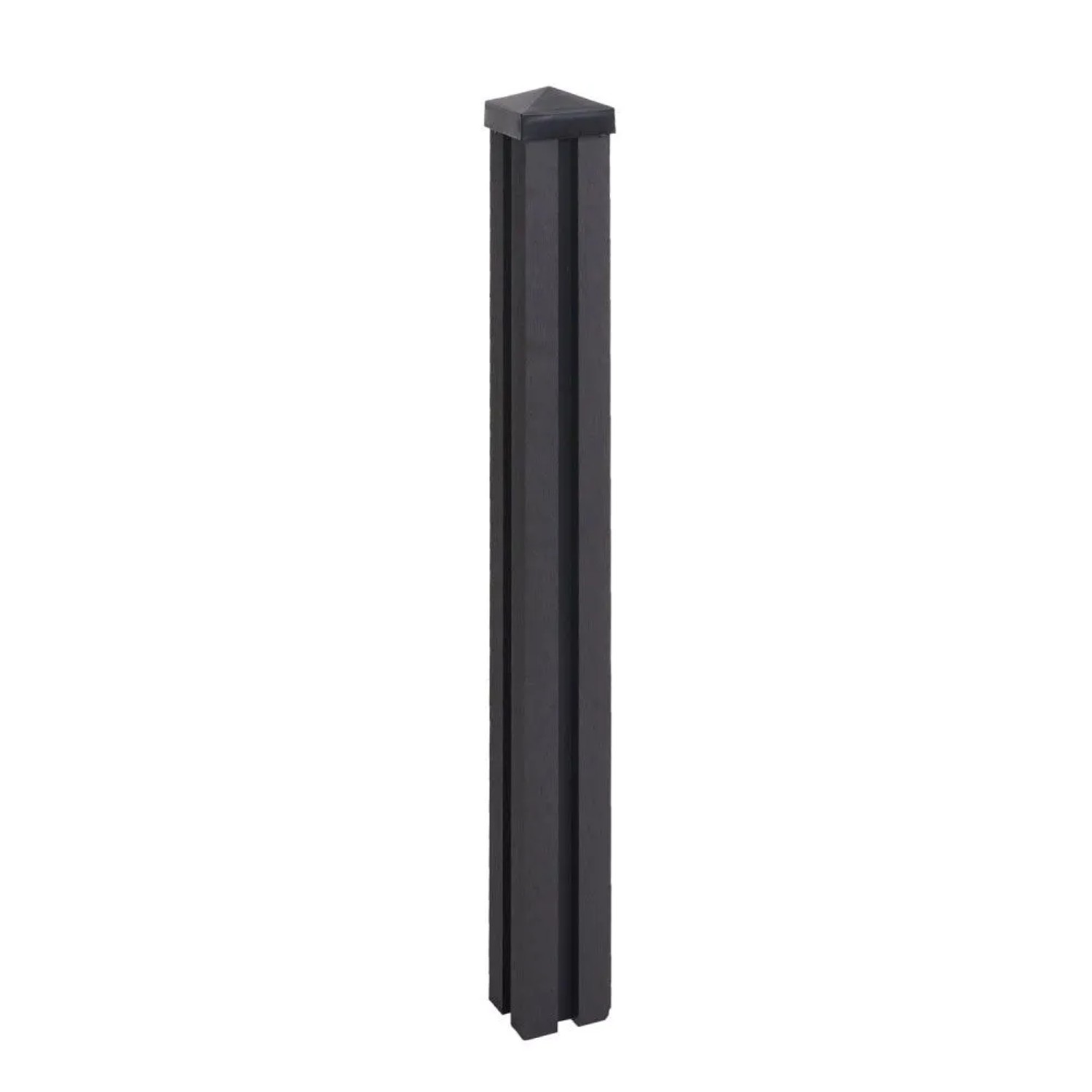 MCW WPC-Pfosten Savoie-WPC-Zaun Pfeiler Pfahl Stecksystem - 98cm Anthrazit