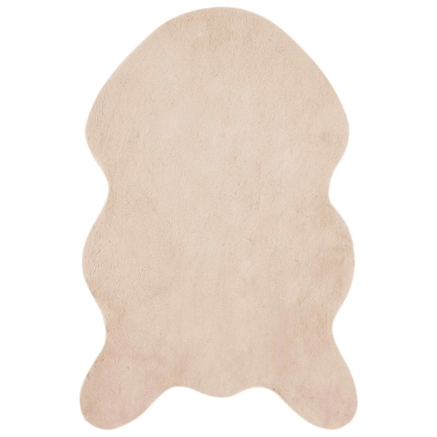 vidaXL Rutschfester Kunstfellteppich Olite Taupe 80 x 120 cm Polyester 42021762