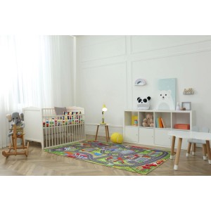 Andiamo Teppich Spielstrasse 100 cm x 150 cm Multicolor