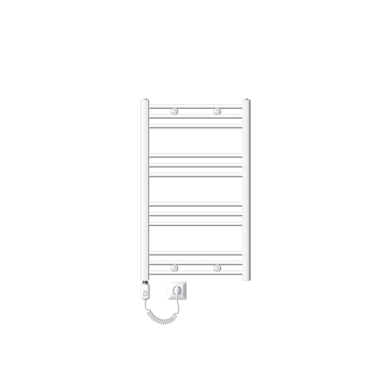 LuxeBath Elektrischer Heizkörper Sahara 600x800mm Weiß mit Heizstab 600W Di günstig online kaufen