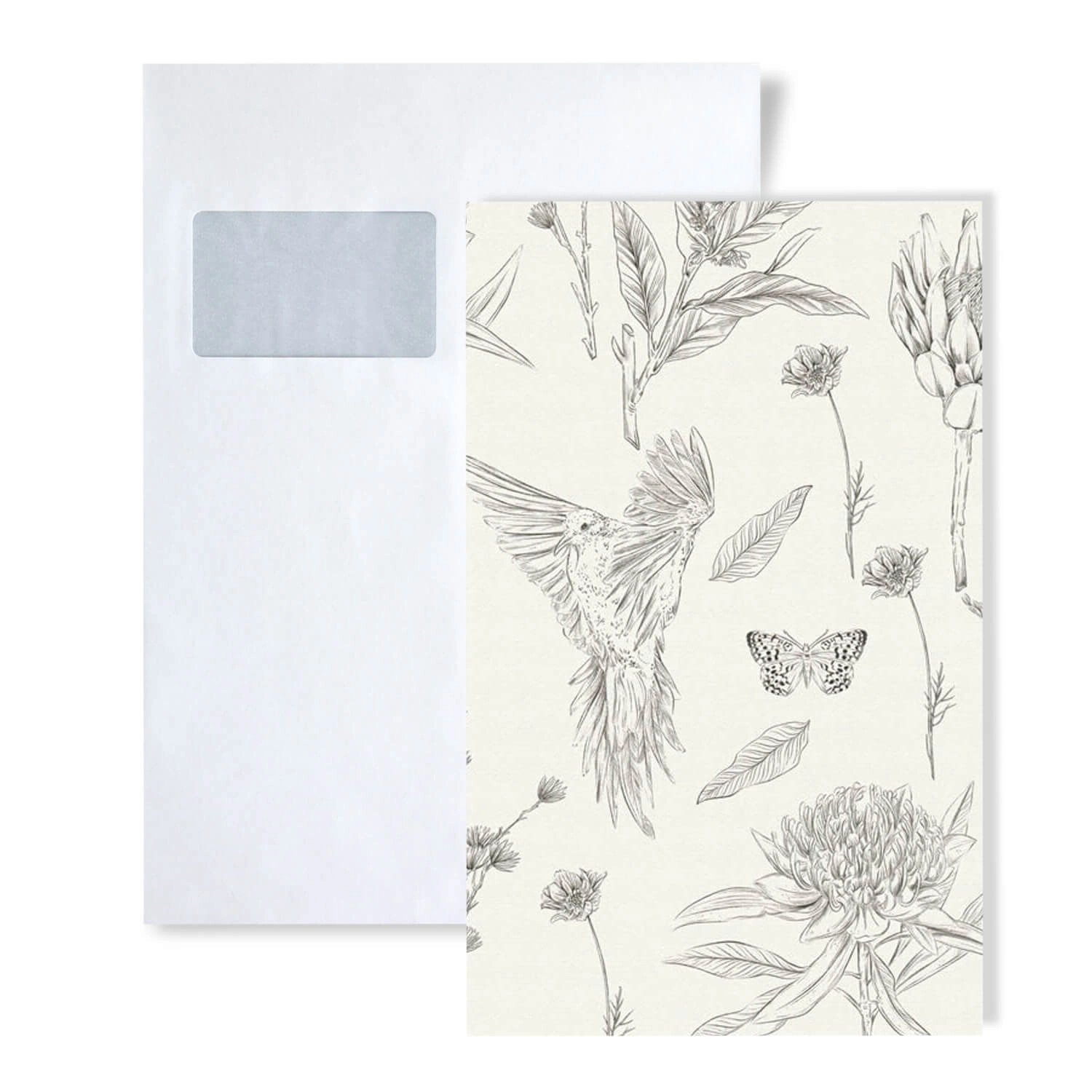 PROFHOME 1 MUSTERSTÜCK S-394292-GU DIN A4 MUSTER der Blumen Tapete günstig online kaufen