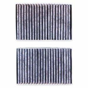 Zwei PURERO Aktivkohlefilter als Ersatz für Miele Dunstabzugshauben Filter.