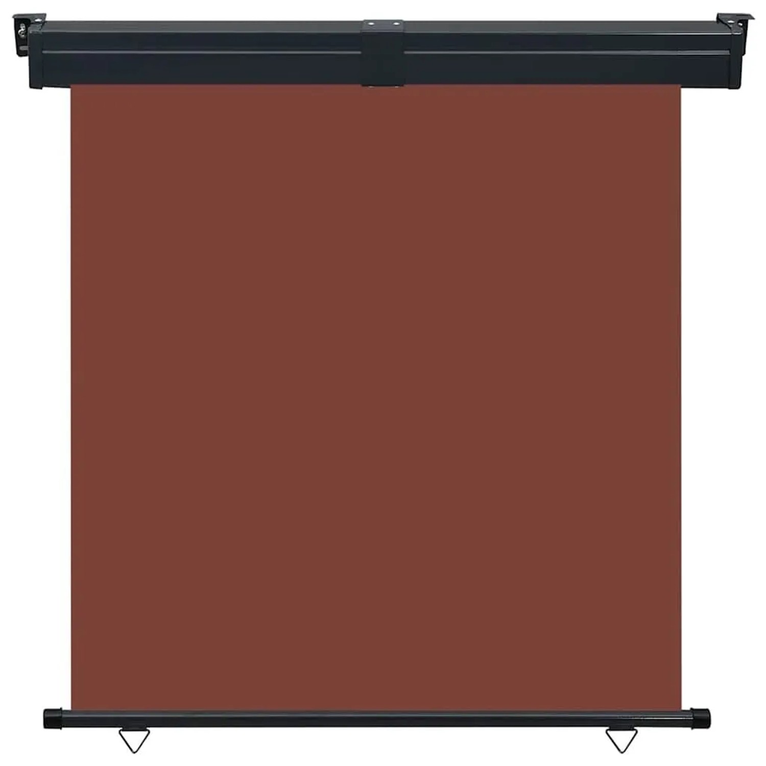 Furnicato Seitenmarkise Braun 165 X 250 Cm Uv Beständig Mit Montagezubehör
