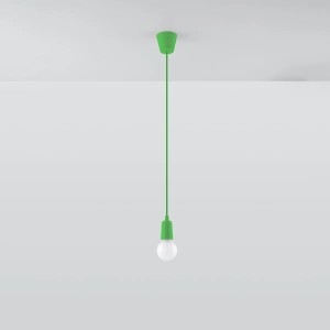 Grüne Hängeleuchte Diego 1 von Sollux Lighting. Moderne Pendelleuchte für Lampen & Leuchten.