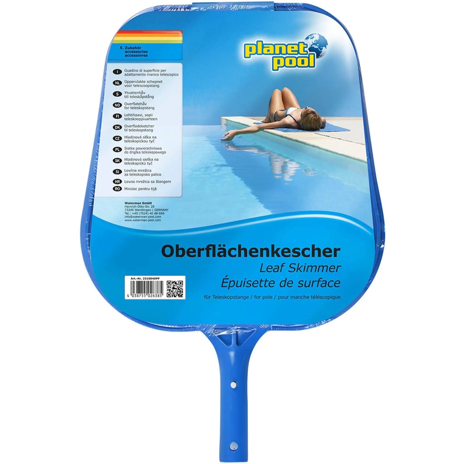 Planet Pool Oberflächenkescher für Teleskopstange